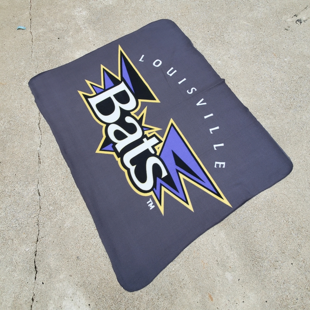 Louisville Bats Logo Fleece Blanket